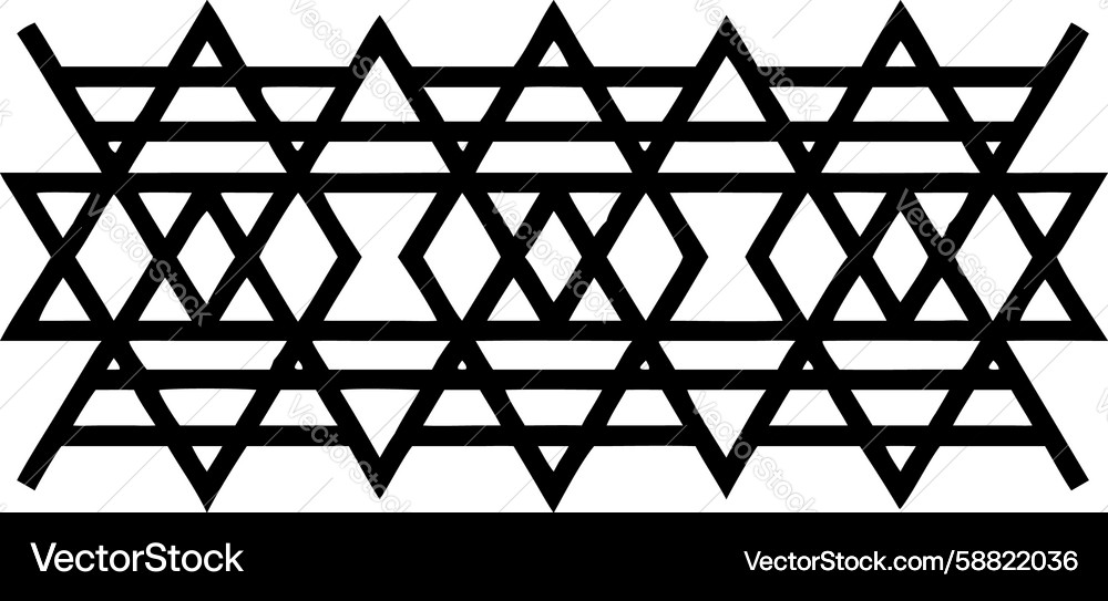 Intricate Zigzag Pattern Vector Image