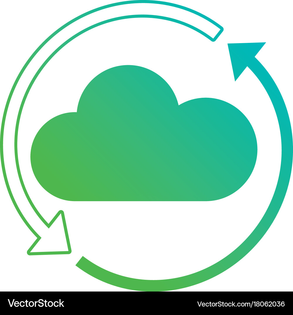 Line cloud data loading in the network connection vector image