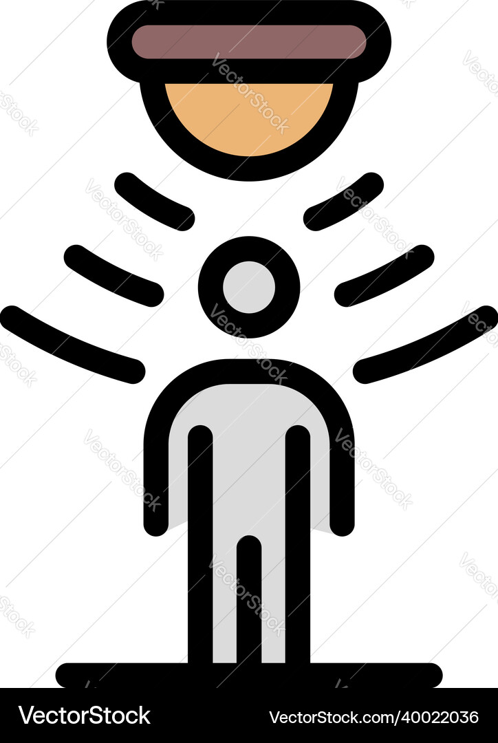 Motion sensor icon color outline Vector Image