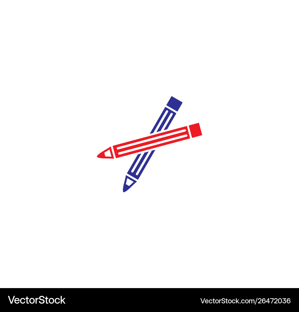 Pen icon on background for graphic and web design Pen icon on background for graphic and web design Vector Image