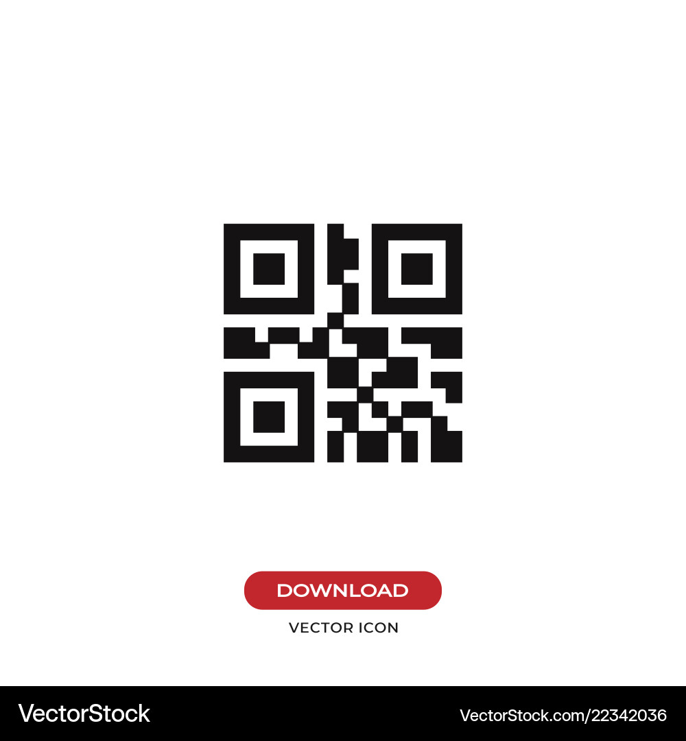 QR Code Icon - Scan & Track vector image