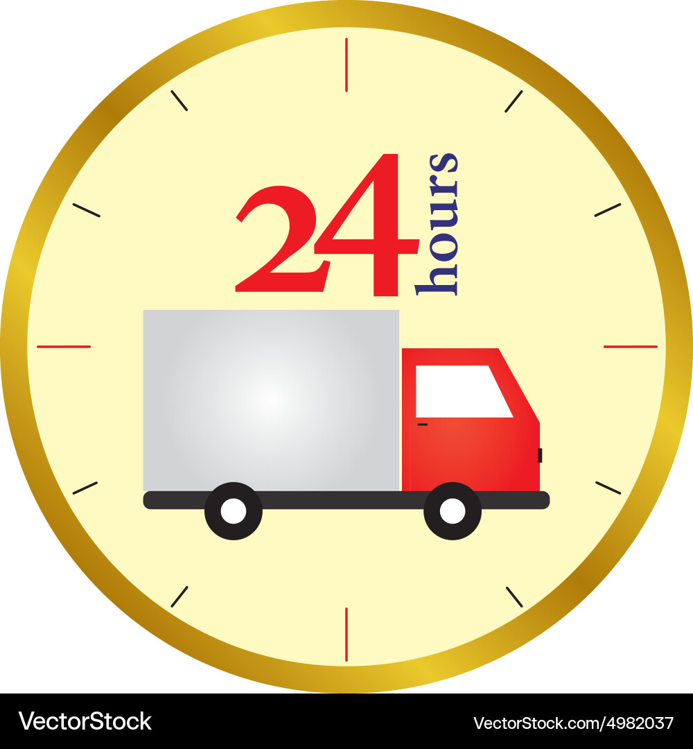 Abstract delivery object on a white background Vector Image