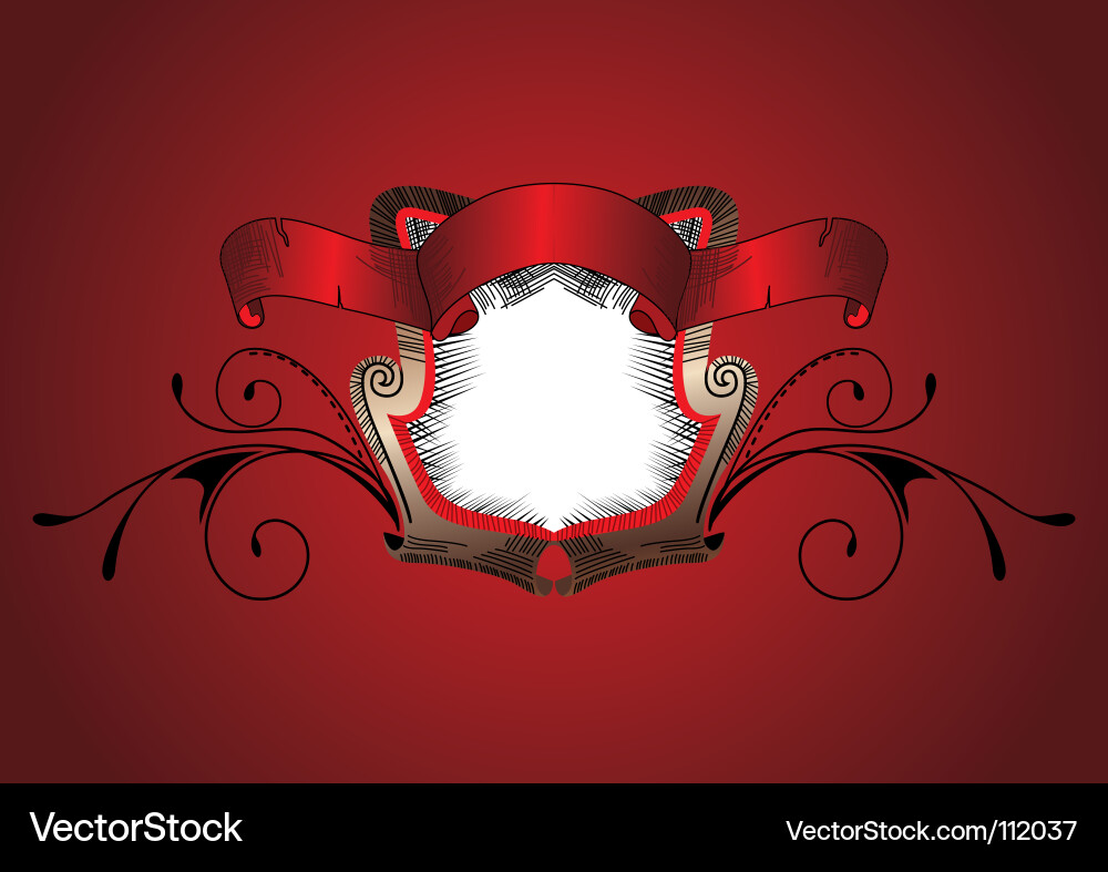 Antique Badge Frame Vector Image