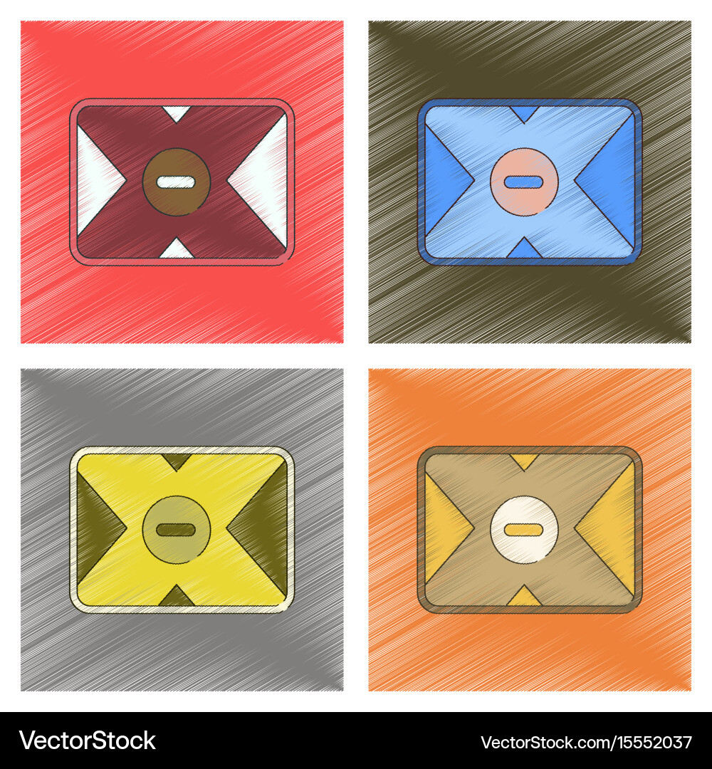 Assembly flat shading style removable vector image