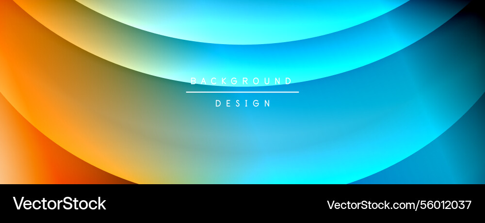 Bright rainbow style color gradient with curve Bright rainbow style color gradient with curve Vector Image