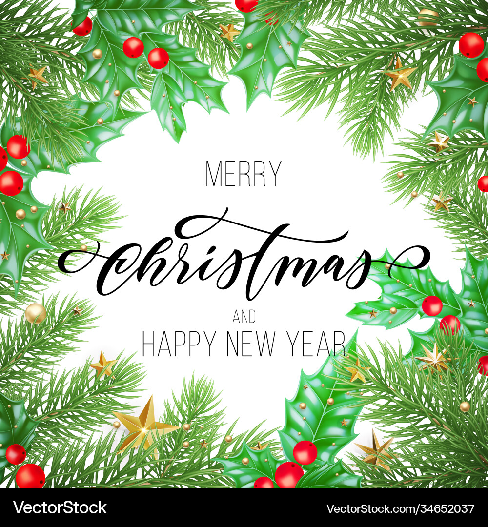 Frohe Weihnachten und glückliche neue Jahr Hand gezeichnet Frohe Weihnachten und glückliche neue Jahr Hand gezeichnet Vektorbild