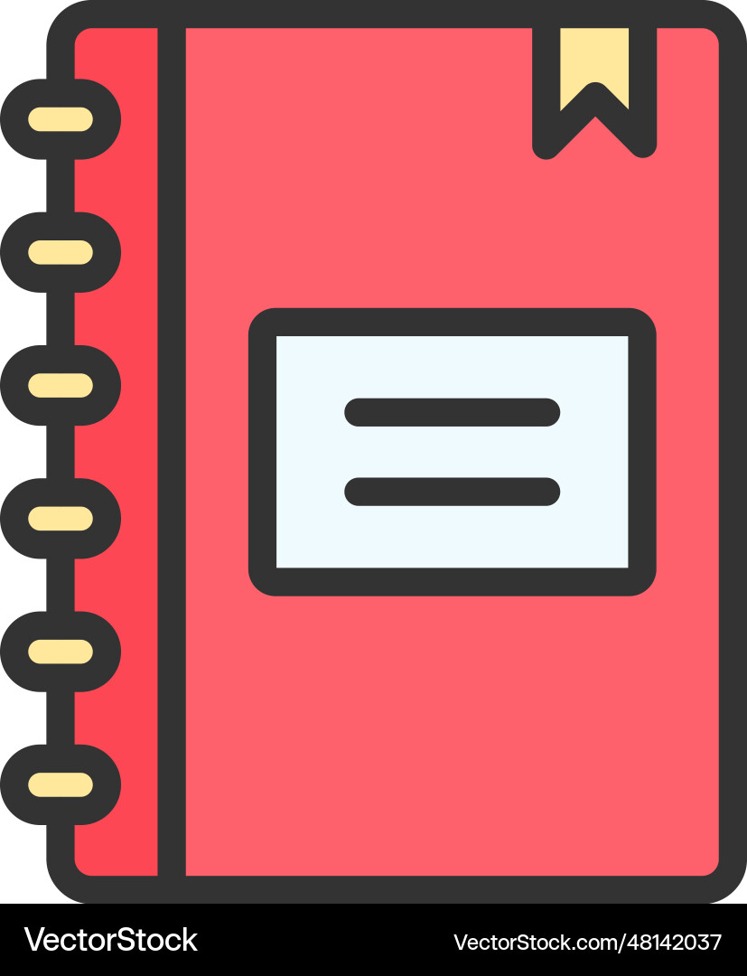 Notebook icon image Vector Image