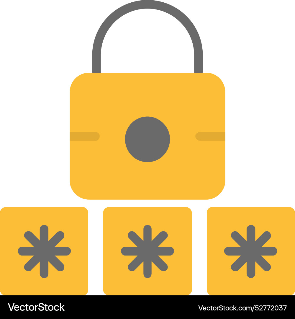 Password icon design Vector Image
