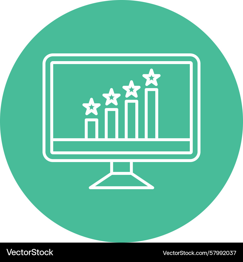 Ranking line multi circle Vector Image