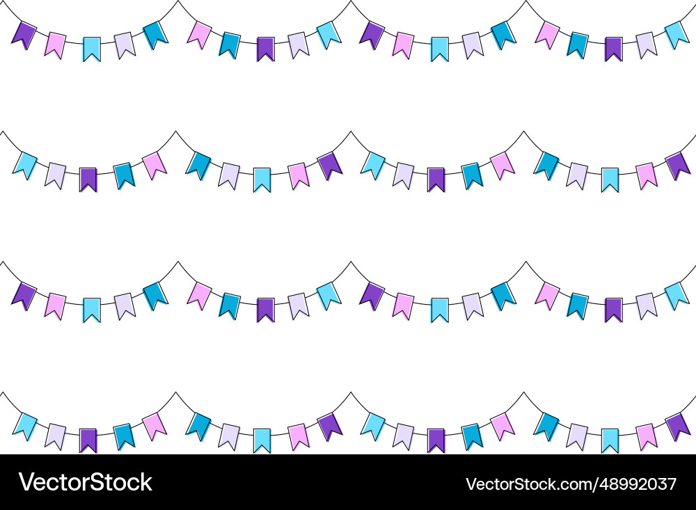 Seamless pattern of festive flags Seamless pattern of festive flags vector image