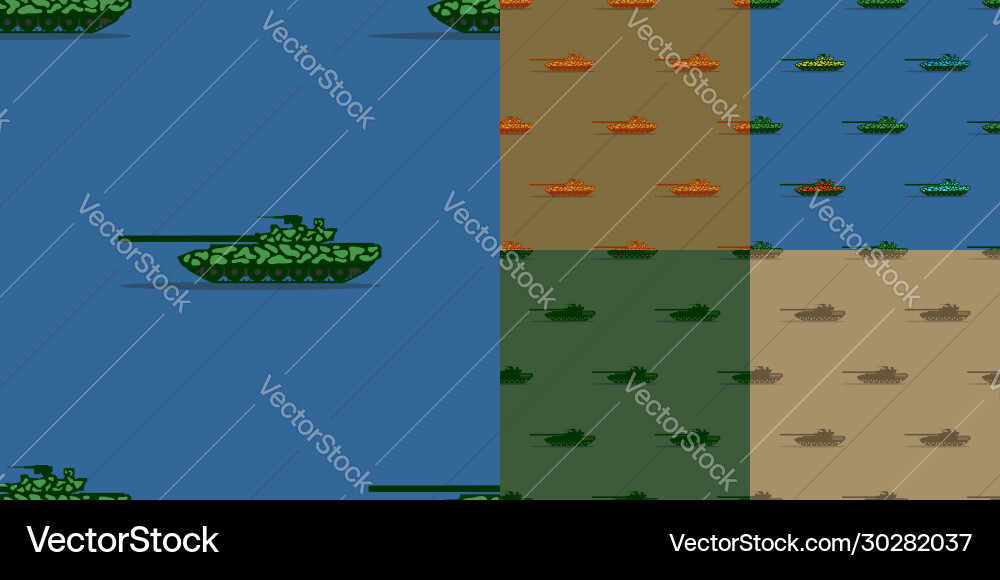 Set seamless patterns without a mask main tank Vector Image