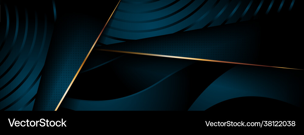 Abstract dark green with mysterious dynamic shape Vector Image