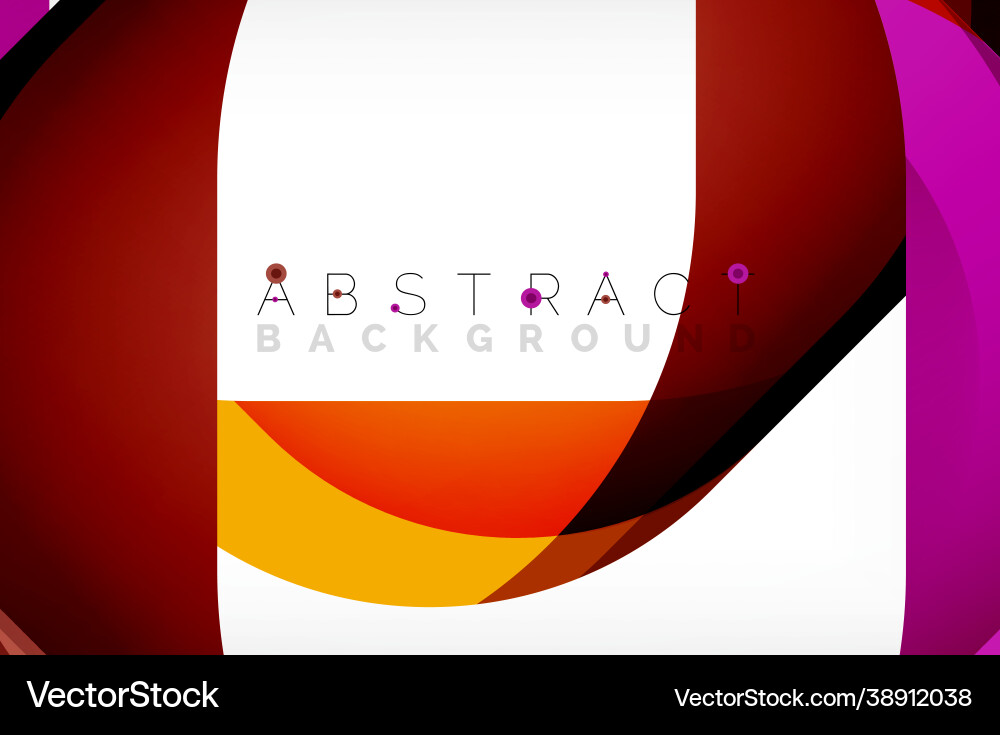 Abstract square shape with overlapping waves Vector Image