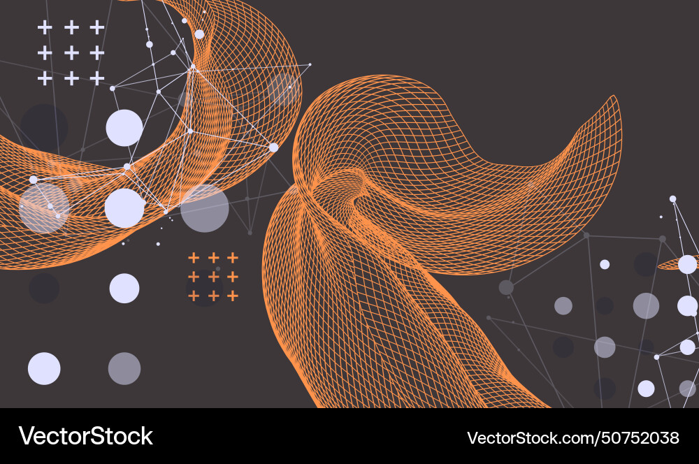 Abstract wave is made in a frame style template Abstract wave is made in a frame style template vector image