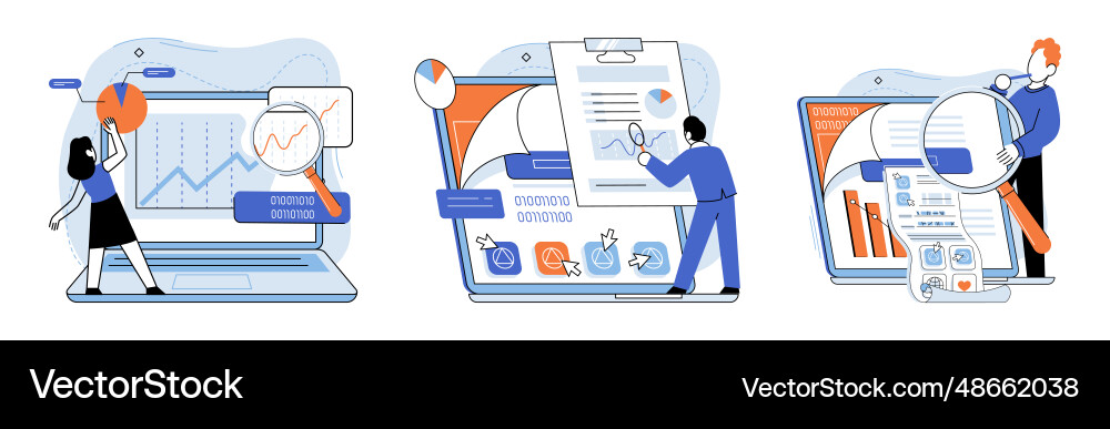 Application testing metaphor software Application testing metaphor software vector image