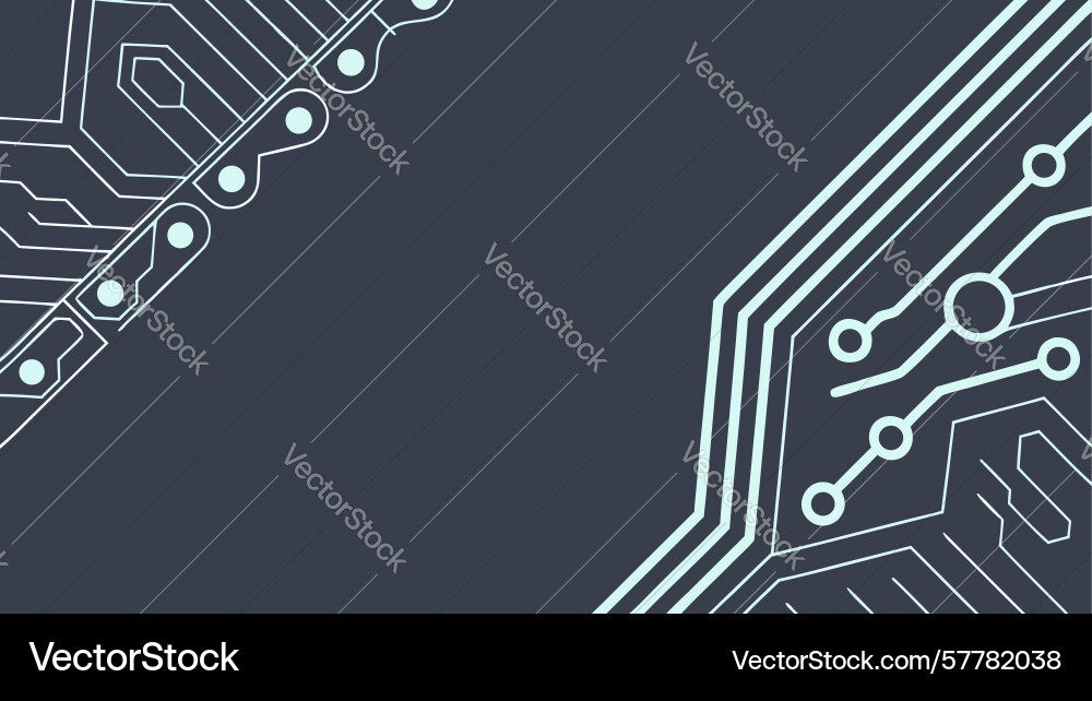 Circuit board pattern background modern tech vector image