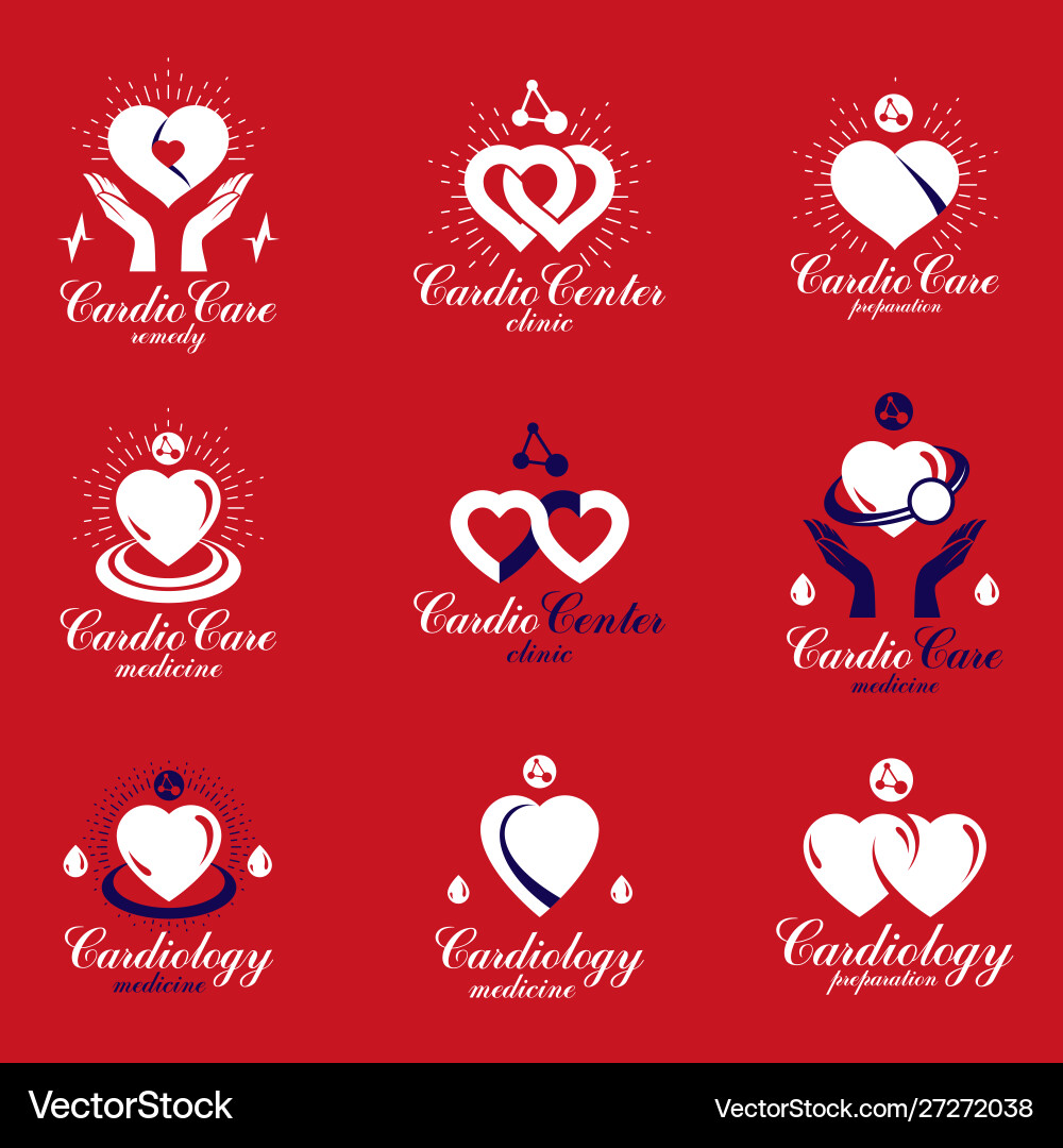 Heart shapes composed using pulsating Heart shapes composed using pulsating vector image