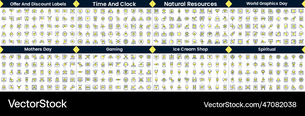 Linear style icons pack in this bundle include Linear style icons pack in this bundle include vector image