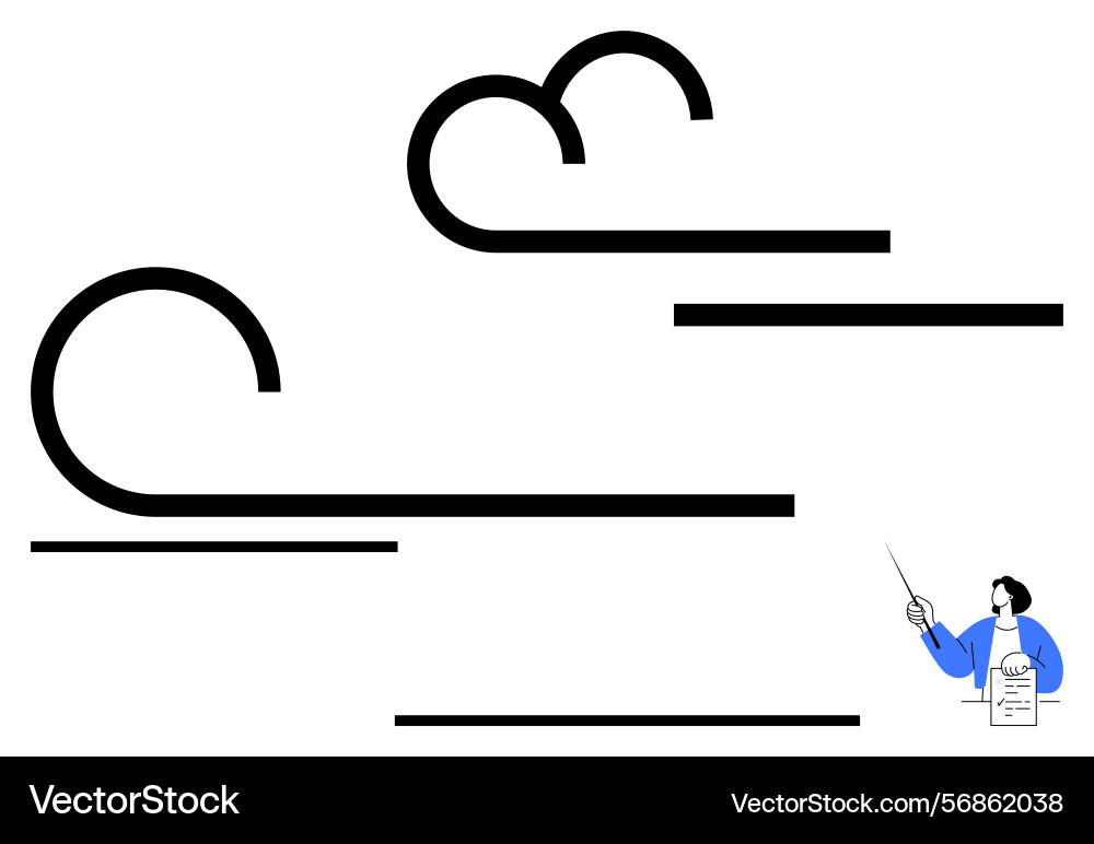 Minimalist visual of curved lines representing Minimalist visual of curved lines representing vector image
