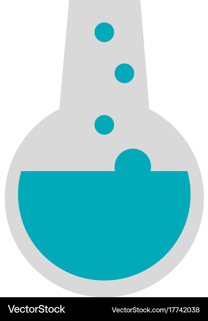 Round bottom flask icon image Vector Image