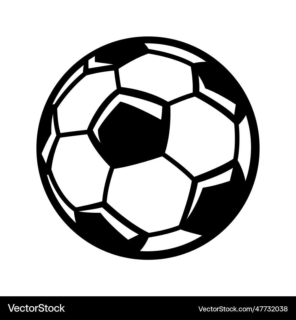 Soccer Ball Icon - Sport Symbol Vector Image
