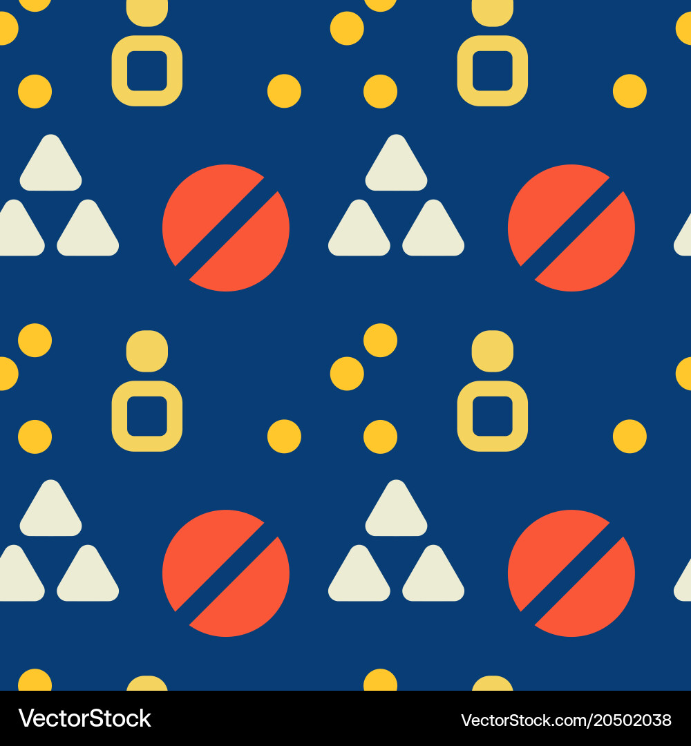 Strong system structure seamless pattern Vector Image