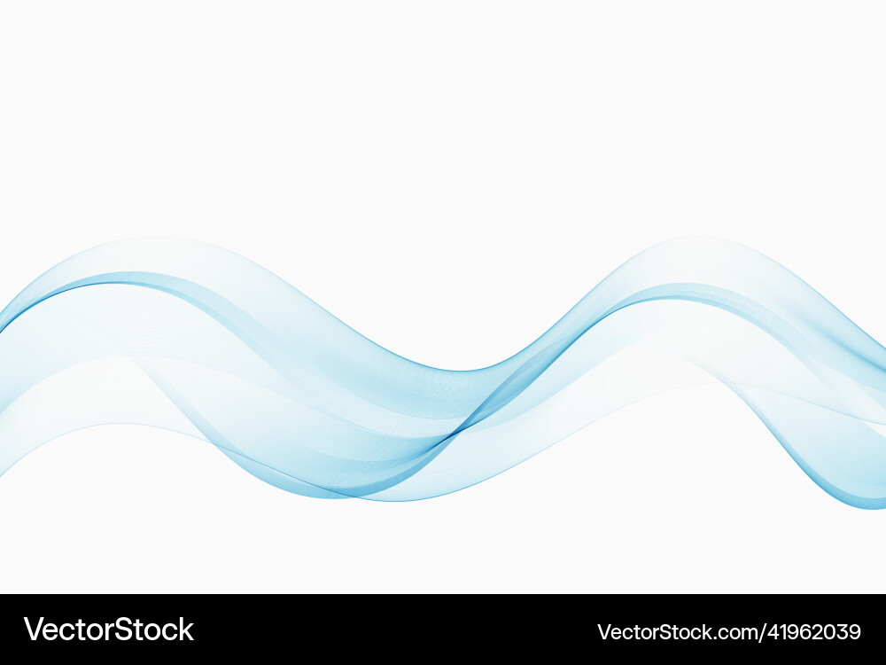 Blue wavy lines abstract wave design element Blue wavy lines abstract wave design element vector image