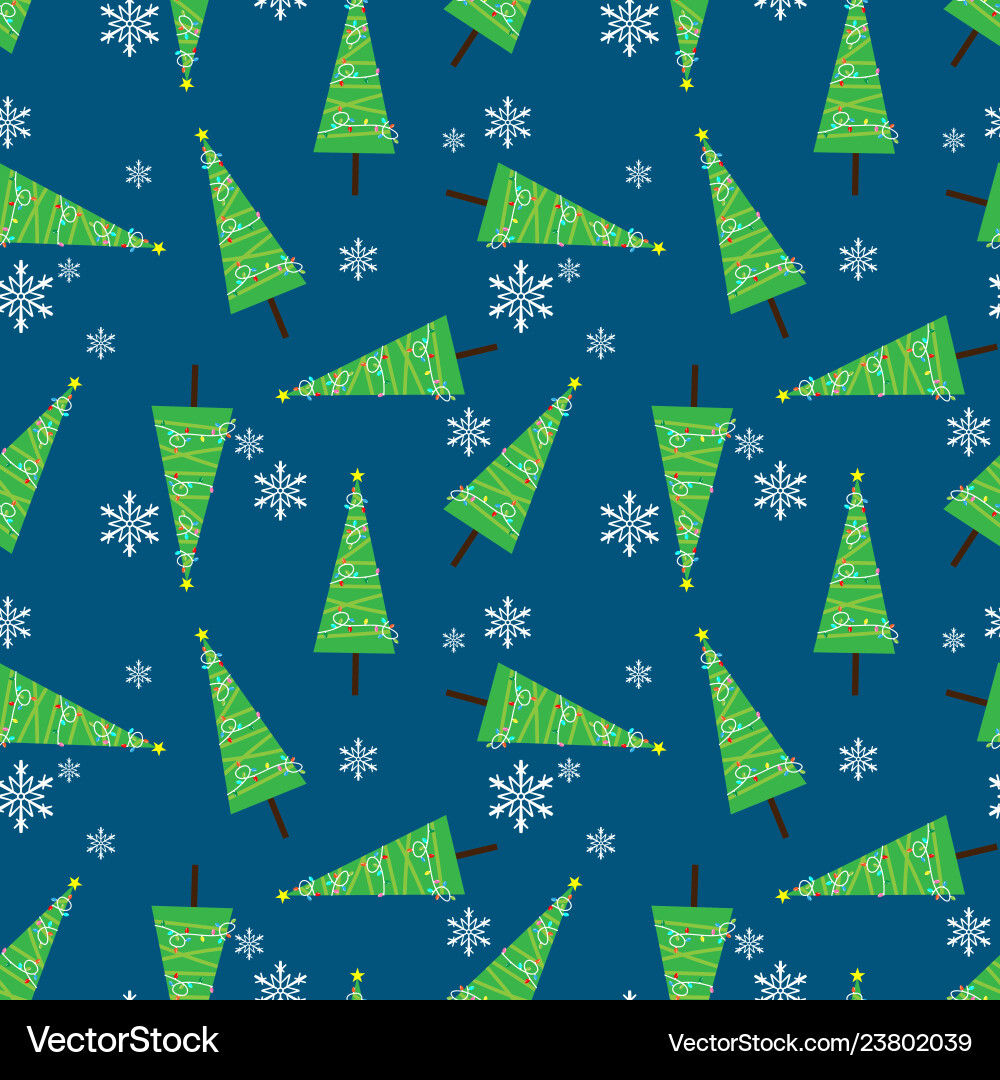 Christmas elements seamless pattern Vector Image