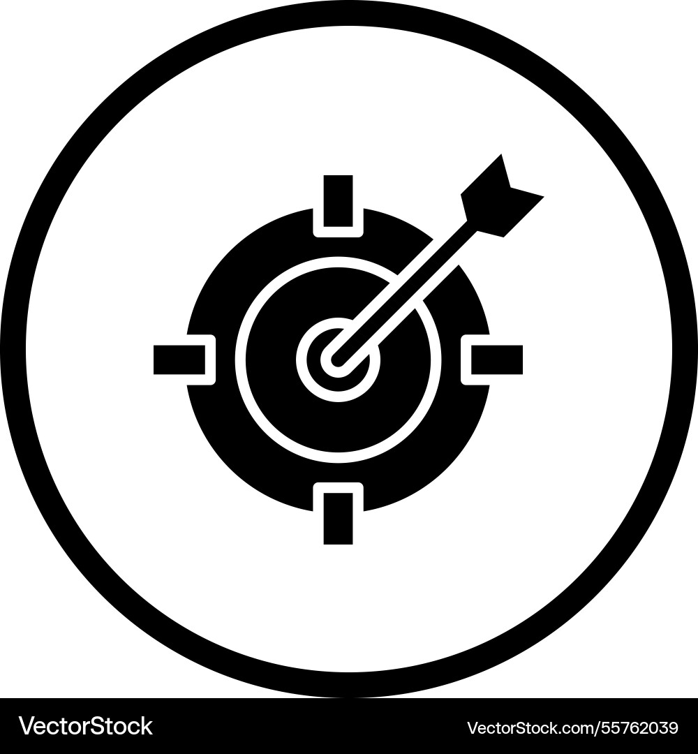 Dart board icon design Vector Image