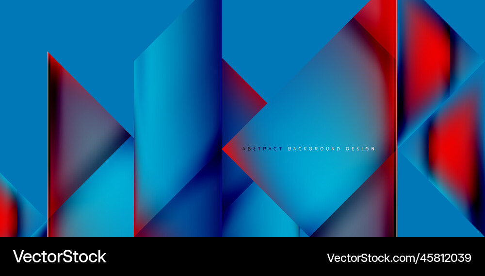 Dynamic triangle design with fluid gradient colors Vector Image