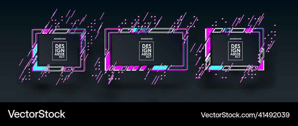 Hipster rectangular frames Hipster rectangular frames Vector Image