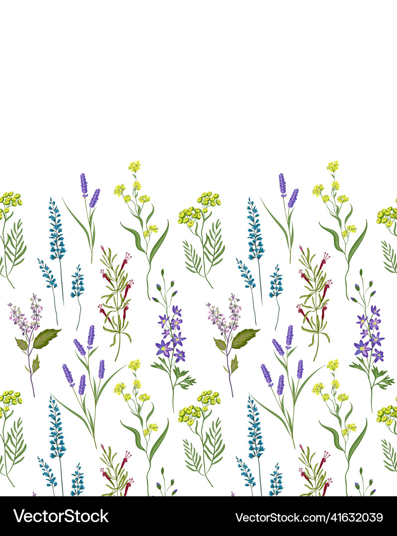 Horizontal seamless multicolor pattern of simple vector image
