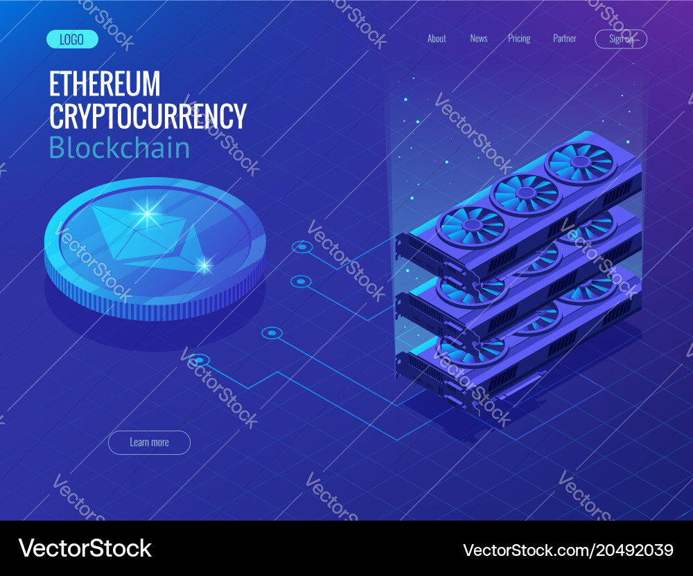 Isometric secure global financial network vector image