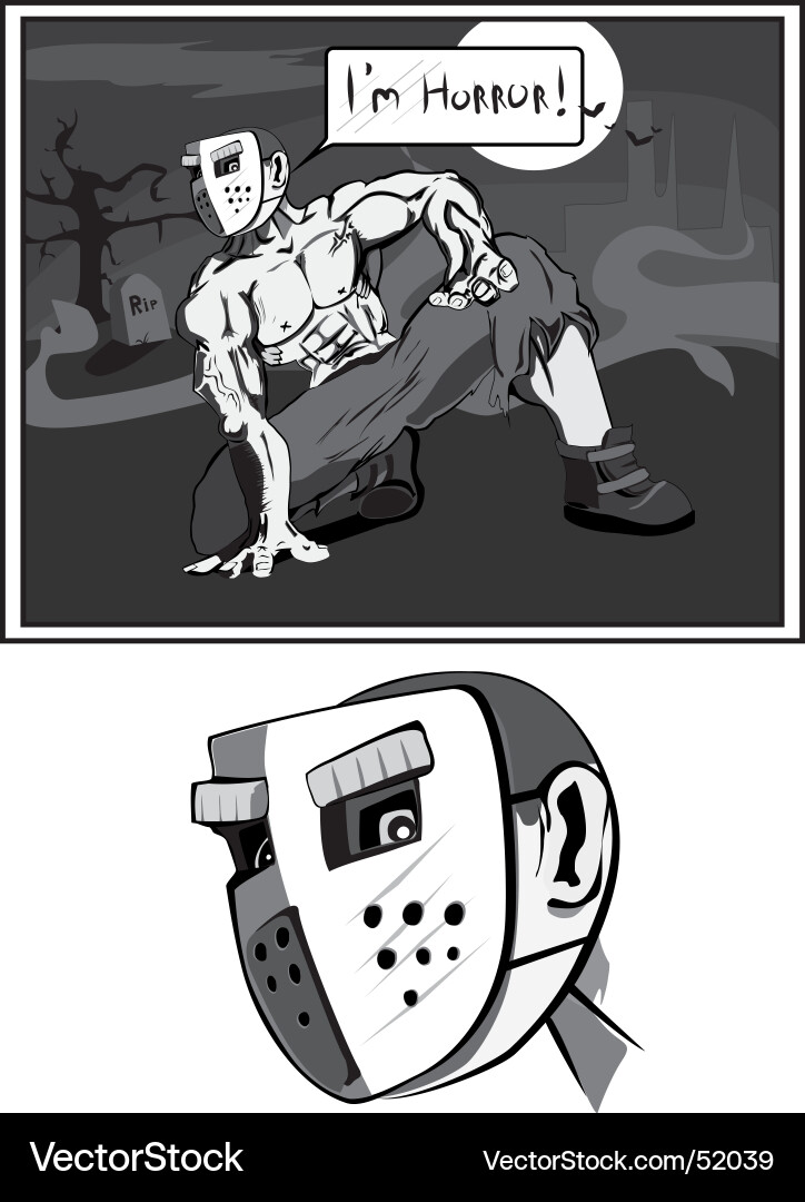 Man in mask Vector Image