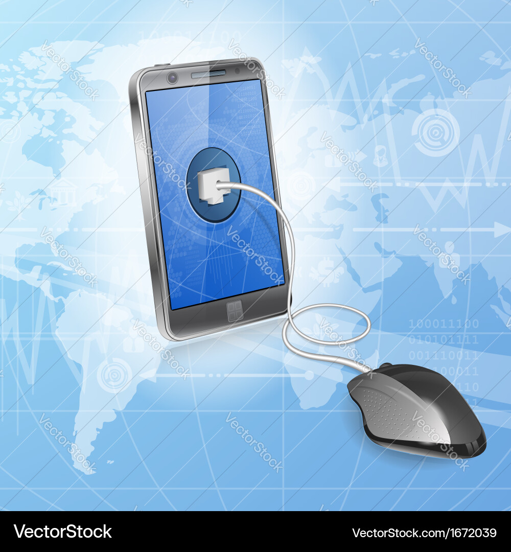 Mobile computing concept vector image