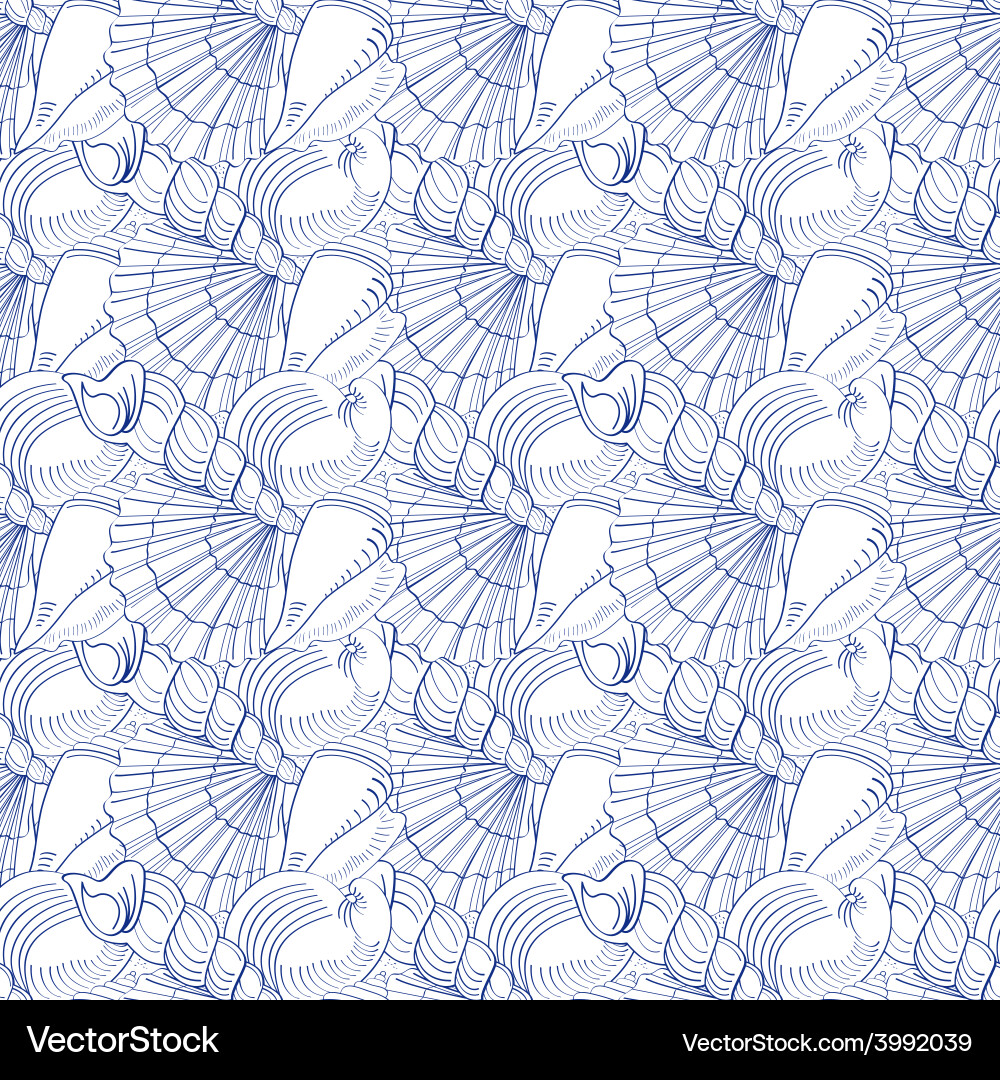 Shell pattern 6 03 Vector Image