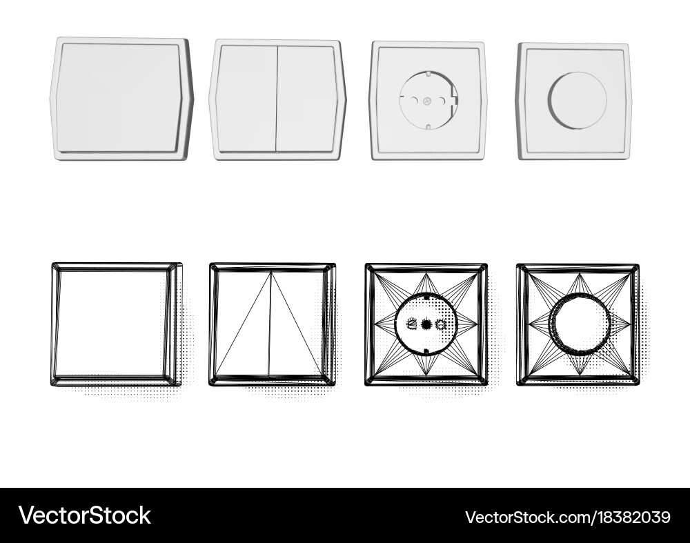 Switch and socket Vector Image