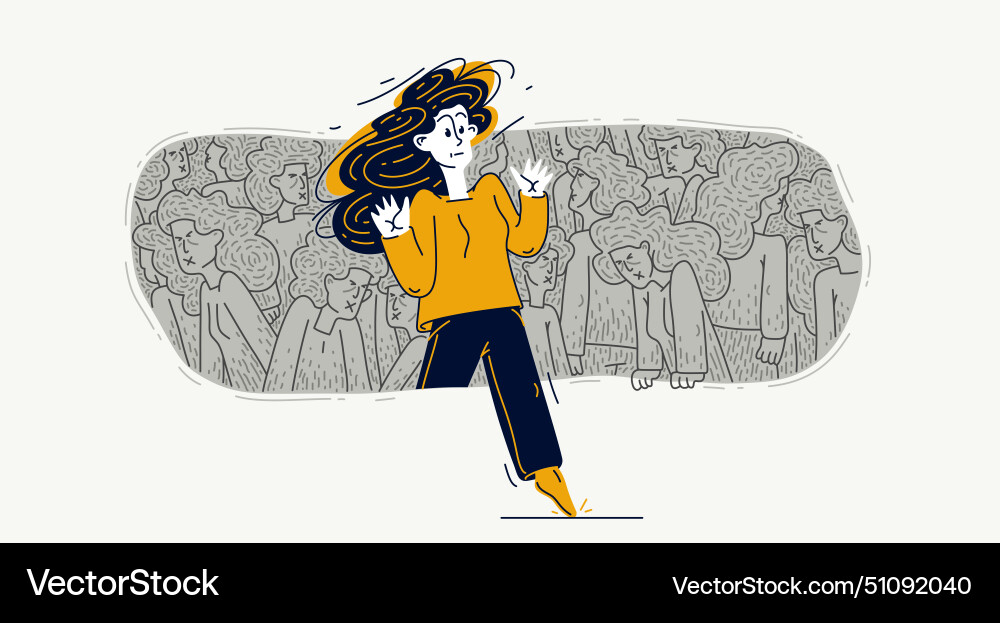 A person trying to step out of zombies matrix Vector Image