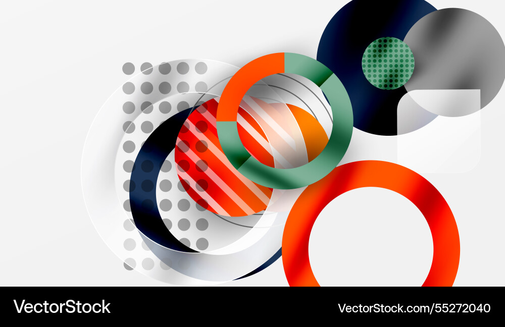Abstract circle design with overlapping Abstract circle design with overlapping vector image
