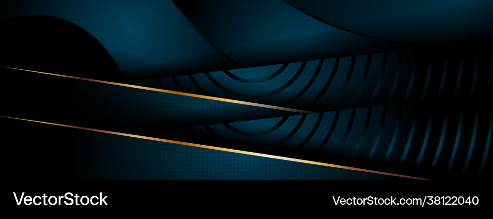 Abstract dark green with mysterious dynamic shape vector image