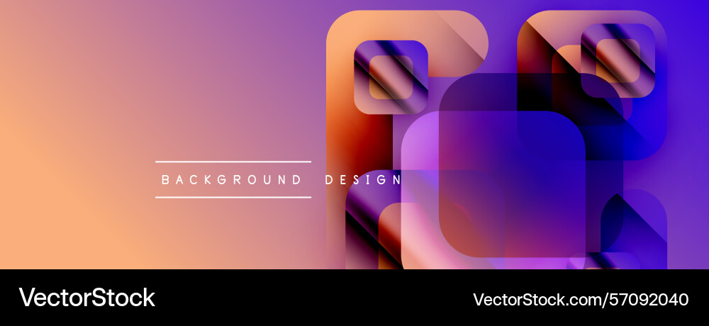 Abstract gradient background overlapping squares Abstract gradient background overlapping squares vector image