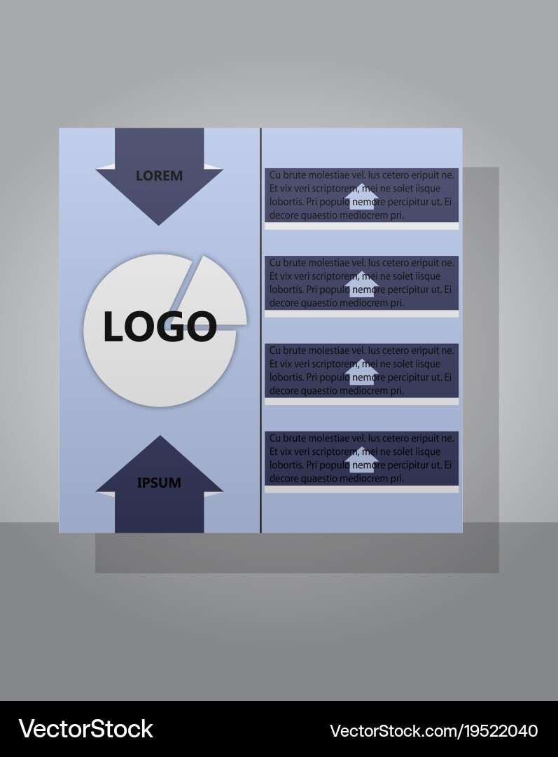 Abstract layout background set for art template vector image