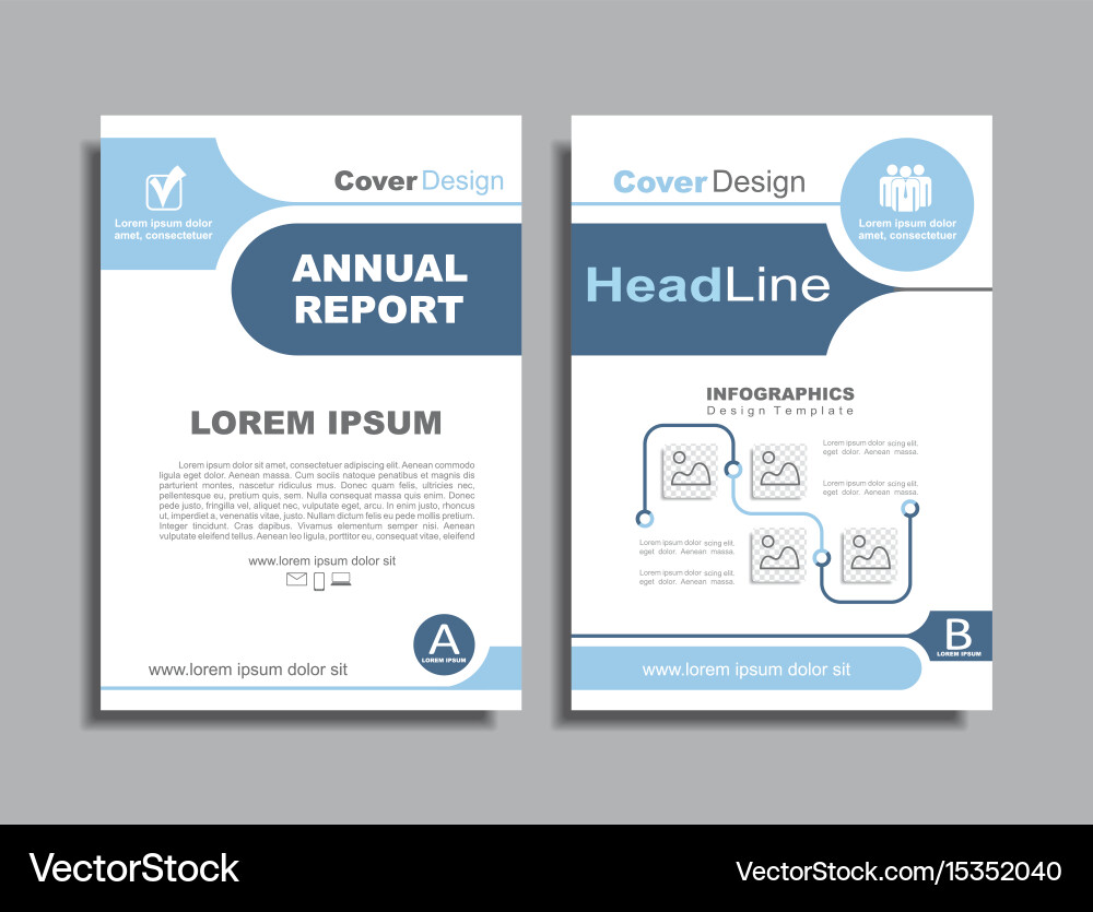Design brochure layout with place for your data vector image