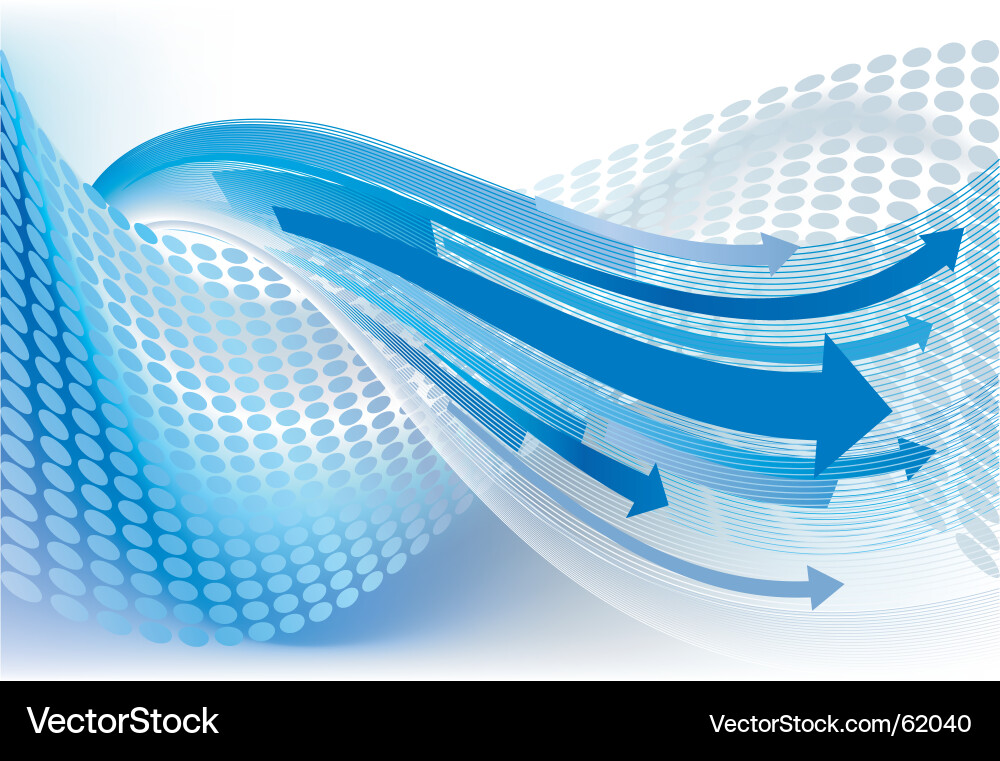 Dynamic Arrow Background Vector Image