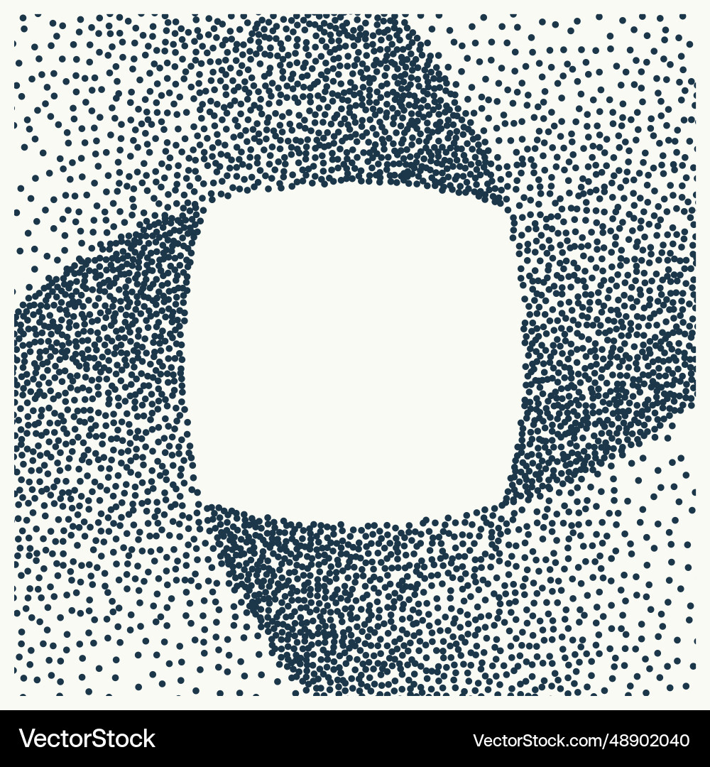Gritty rotation loop geometric shape Vector Image
