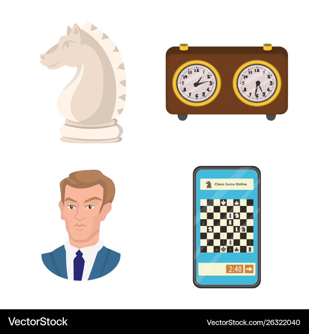 Isolated object chess and game sign set Isolated object chess and game sign set vector image