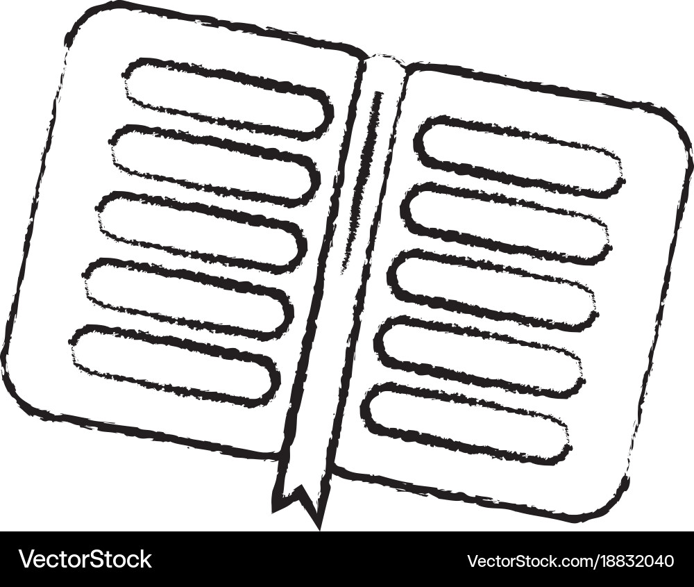Notebook open icon image Vector Image