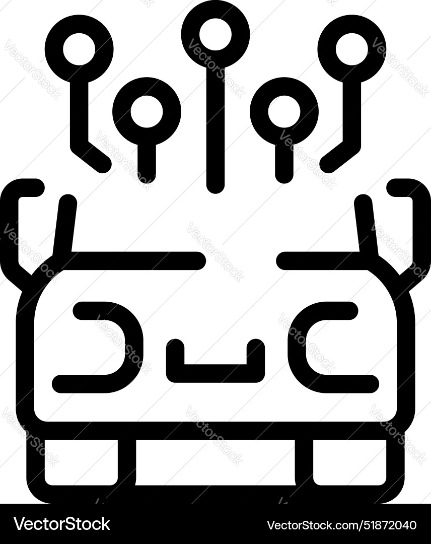 Self driving autonomous smart vehicle using Self driving autonomous smart vehicle using vector image
