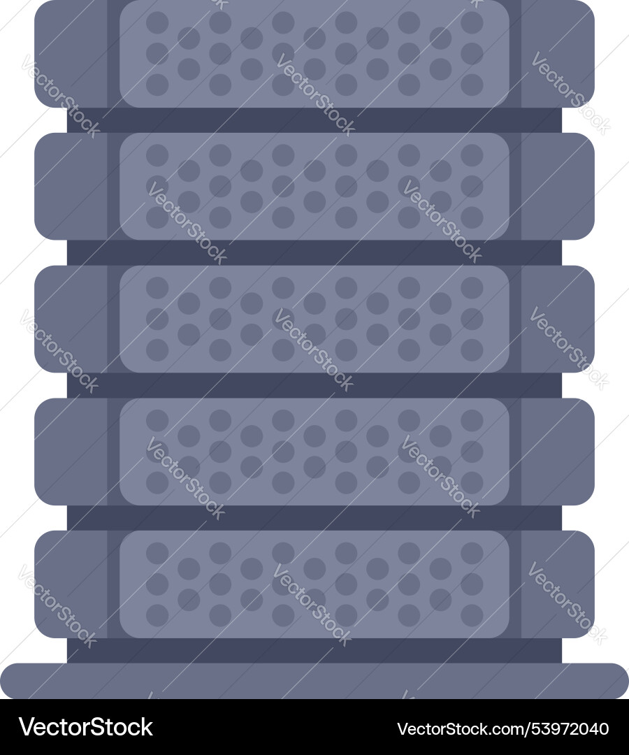 Server rack storing digital information for data Server rack storing digital information for data vector image