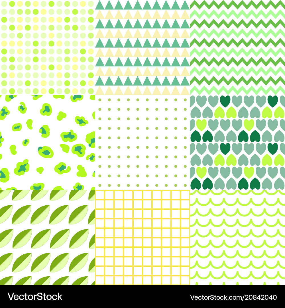 Set of colorful elegant seamless patterns Set of colorful elegant seamless patterns vector image